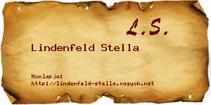 Lindenfeld Stella névjegykártya